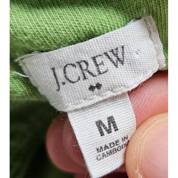 J Crew Y2K Babydoll Tops Lot of 2 Women's Medium Green Black Double Lined Cotton - Picture 11 of 11